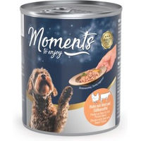 Produktbild von MOMENTS Nassfutter Hund Adult Rind und Huhn Filets in Sauce ohne Farb- und Aromastoffe sowie Konservierungsstoffe 24x220 g - 24 x 220 g