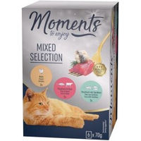 Produktbild von MOMENTS Nassfutter Katze Adult Mixed Selection Filets in Sauce 6x70 g ohne Farb- und Aromastoffe - 6 x 70 g