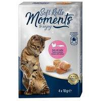 Produktbild von MOMENTS Soft Rolls Leckerli Lachs und Huhn für Junior Katzen 6x4x10g - 6 x 40 g