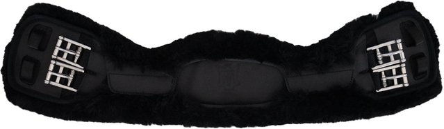 Mondgurt SLIM-LINE Sattelgurt aus Lammfell Schwarz 75 cm – Bild 1 von 1