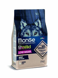 Monge BWild Dog Adult Trockenfutter für Hunde mit Gans und Huhn, hoher Fleischanteil, 2,5 kg - 2,5 kg – Bild 1 von 3