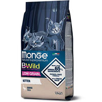 Produktbild von Monge BWild Low Grain Kitten Trockenfutter Gans für Katzen getreidefrei 1,5 kg - 1500 g