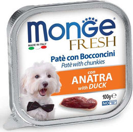 Monge Dog Fresh Nassfutter für Hunde Adult Pastete mit Ente getreidefrei 100 g – Bild 1 von 2