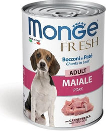 Monge Fresh Dog Adult Hundepaté Schwein ohne Zuckerzusatz 400g - 400 g – Bild 1 von 2