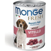 Produktbild von Monge Fresh Hundepaté mit Kalb und Huhn für erwachsene Hunde 400g - 400 g
