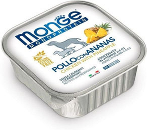 Monge Fruit Dog Monoprotein Hundepaté Huhn mit Ananas 150 g – Bild 1 von 2