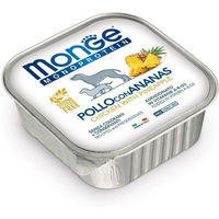 Produktbild von Monge Fruit Dog Monoprotein Hundepaté Huhn mit Ananas 150 g