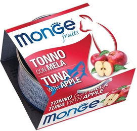 Produktbild von Monge Fruit Katzen Nassfutter Thunfisch mit Apfel Stückchen in Sauce 80 g - 80 g