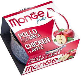 Monge Fruits Katzen Nassfutter Adult Huhn mit Apfel 80 g - 80 g – Bild 1 von 2