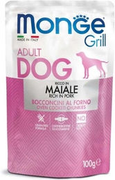Produktbild von Monge Grill Karma Hundefutter mit Schwein und Fisch getreidefrei 100g - 100 g