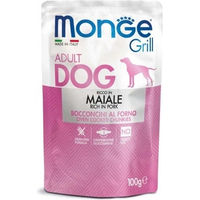 Produktbild von Monge Grill Karma Hundefutter mit Schwein und Fisch getreidefrei 100g - 100 g