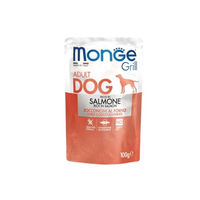 Produktbild von Monge Grill Lachs Katzenfutter 24 x 100 g Beutel - 24 x 100 g