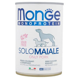 Produktbild von Monge Hundefutter Paté Schwein getreidefrei monoprotein ohne Konservierungsstoffe 400 g - 400 g