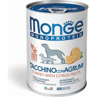 Produktbild von MONGE Hundepaté Pute Monoprotein ohne Farb- und Aromastoffe 400 g - 400 g
