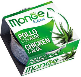 Monge Kitten Nassfutter Huhn mit Aloe Vera Stückchen in Gelee 80 g - 80 g – Bild 1 von 2