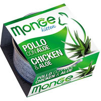Produktbild von Monge Kitten Nassfutter Huhn mit Aloe Vera Stückchen in Gelee 80 g - 80 g