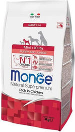 Monge Mini Puppy Welpenfutter Kroketten mit Huhn Lachs und Fisch 800g - 800 g – Bild 1 von 2