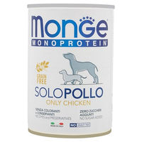 Produktbild von Monge Monoprotein Hundefutter Huhn Getreidefrei Nassfutter Dose 400 g - 400 g
