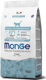 Produktbild von MONGE Monoprotein Kitten Futter mit Forelle 400g