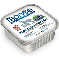 Produktbild von Monge Monoprotein Lamm mit Blaubeere Hundepaté getreidefrei 150 g - 150 g