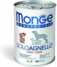 Monge Monoprotein Solo Hund Nassfutter Lamm Paté 400 g – Bild 1 von 5