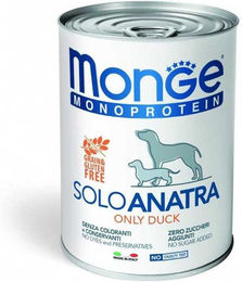 Produktbild von MONGE Monoprotein Solo Hund Pastete Pute Adult 400 g