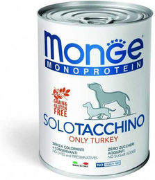 Produktbild von Monge Monoprotein Solo Truthahn Pastete für Hunde 400 g