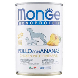 Monge Monotrotein Hundefutter Huhn mit Ananas getreidefrei 400 g - 400 g – Bild 1 von 1