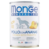 Produktbild von Monge Monotrotein Hundefutter Huhn mit Ananas getreidefrei 400 g - 400 g