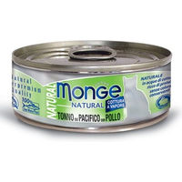 Produktbild von Monge Natural Katzenfutter Gelbflossenthunfisch mit Huhn in Sauce 80g