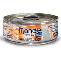 Produktbild von Monge Natural Katzenfutter Thunfisch mit Hühnchen und Lachs 80g - 80 g
