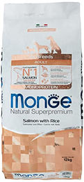 Monge Natural Superpremium Adult Hundefutter Lachs & Reis 12 kg - 12 kg – Bild 1 von 6