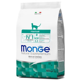 Monge Natural Superpremium Hairball Katzenfutter Huhn mit XOS und Omega-3 400 g - 400 g – Bild 1 von 1