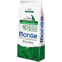 Produktbild von Monge Natural Superpremium Maxi Hundefutter für Welpen und Junghunde mit Huhn und Fisch 24 kg - 12 kg
