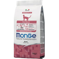 Produktbild von Monge Natural Superpremium Monoprotein Sterilised Rind Nassfutter für erwachsene Katzen 1,5 kg - 1,5 kg