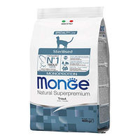 Produktbild von Monge Natural Superpremium Monoprotein Trockenfutter Forelle für sterilisierte Katzen 400 g - 400 g
