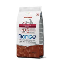 Produktbild von Monge Natural Superpremium Monoprotein Trockenfutter für Hunde Mini Adult Lamm mit Reis und Kartoffeln 2,5 kg - 2,5 kg