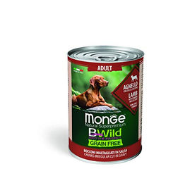Produktbild von Monge Natural Superpremium Nassfutter für Hunde Adult Lamm mit Kürbis und Zucchini getreidefrei 400 g - 400 g