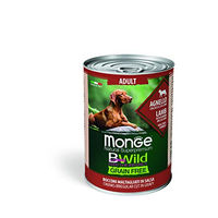 Produktbild von Monge Natural Superpremium Nassfutter für Hunde Adult Lamm mit Kürbis und Zucchini getreidefrei 400 g - 400 g