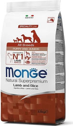 Monge Natural Superpremium Puppy Trockenfutter mit Lamm für Welpen 2,5 kg - 2,5 kg – Bild 1 von 7