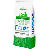 Produktbild von Monge Super Premium Kaninchenfutter mit Huhn, Reis und Kartoffeln für alle Altersstufen 12 kg - 12 kg