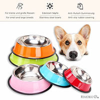 Produktbild von Monkimau Futternapf aus Edelstahl für Hunde und Katzen XS Orange - 1 Stk.