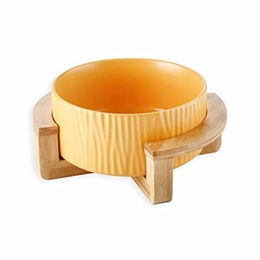 MONKIMAU Futternapf aus Keramik für Hunde und Katzen Orange 650 ml - 0,65 l – Bild 1 von 5