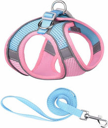 Monkimau Hundegeschirr aus Nylon für erwachsene Hunde in Rosa und Bunt – Bild 1 von 12