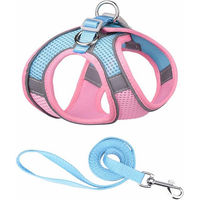 Produktbild von Monkimau Hundegeschirr aus Nylon für erwachsene Hunde in Rosa und Bunt