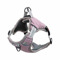 Produktbild von Monkimau Hundegeschirr gepolstertes Brustgeschirr für Welpen und Hunde mit Reflexstreifen pink Größe S - 1 Stk.