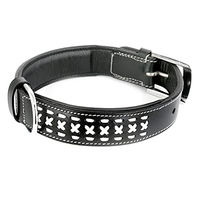 Produktbild von Monkimau Hundehalsband aus Leder geflochten und gepolstert XS-S - 1 Stk.