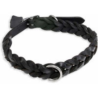 Produktbild von Monkimau Hundehalsband aus Leder Schwarz Größe L