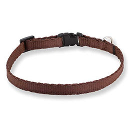 Monkimau Hundehalsband für kleine Hunde und Welpen aus wasserabweisendem Nylon in Braun Größe S - 1 Stk. – Bild 1 von 6