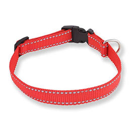 Monkimau Hundehalsband für mittelgroße Hunde aus Nylon in Rot wasserabweisend - 1 Stk. – Bild 1 von 7